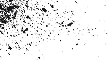 Dirt dust texture isolated on white background, top view. Old dusty grain film overlay. Scratched dotted texture. Overlay textures set stamp with grunge effect.