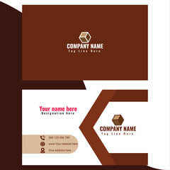 Modern Business Card with Two Sides, Company card,