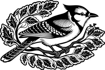 vector illustration of a bird