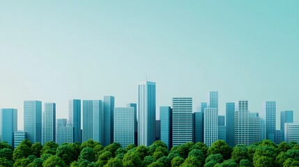 Obraz premium Eco-Friendly City with Sustainable Architecture, Smart Grids, and Clean Transportation