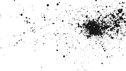 Dirt dust texture isolated on white background, top view. Old dusty grain film overlay. Scratched dotted texture. Overlay textures set stamp with grunge effect.