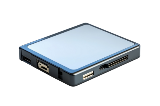 Sleek multi port card reader convenient data transfer solution perfect for photographers and tech