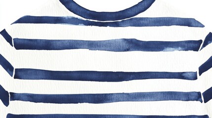 Obraz premium A simple stock image featuring a close-up of a striped shirt texture in blue and white. The image conveys a sense of classic design, simplicity, and the beauty of basic patterns,