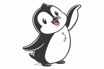 penguin with ice cream