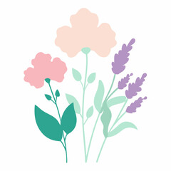 pink flower vector