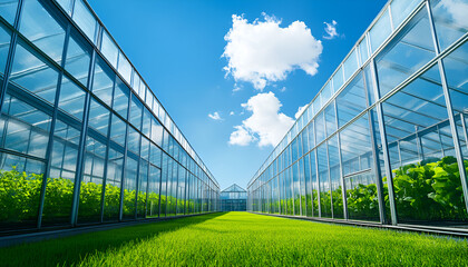 Fototapeta premium Industry 4. 0, automation and cloud computing concepts