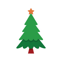 Fototapeta premium christmas tree vector illustration