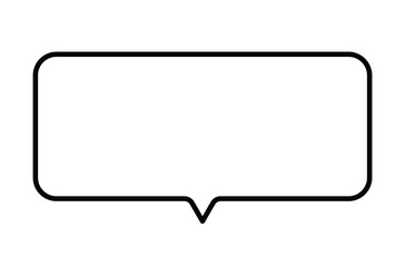 今っぽいシンプルなふきだしのイラスト素材　吹き出し　フレーム　枠　フキダシ　セリフ　話す　コメント