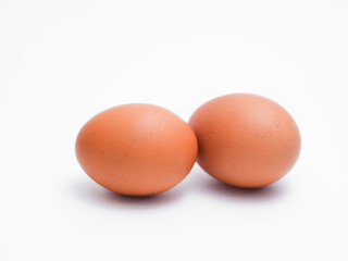 eggs isolated on white background