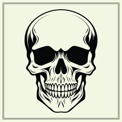 Skull Silhouette, Bones