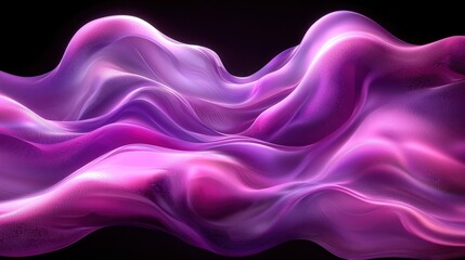 Obraz premium Abstract flowing fabric, vibrant purple hues