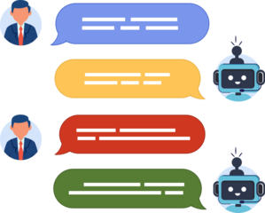 Ai chat bot communicate with human provide smart solution idea