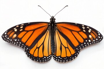 Close-up of a Monarch Butterfly with Vibrant Colors