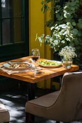 Fresh and delicious fish with a side dish