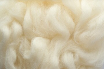 Soft white wool texture as background, closeup