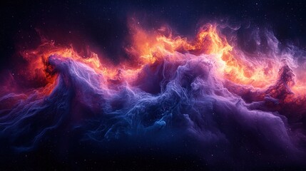 Fototapeta premium Abstract nebulae of swirling colors