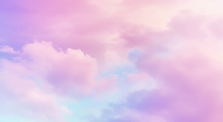 Pastel Sky: Dreamy Cloudscape at Dawn