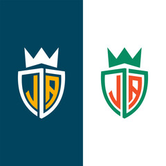 LA AL letter logo design