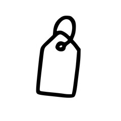 Simple Hand-Drawn Price Tag Icon