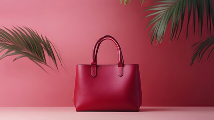 Shop red leather tote bag for women stylish handbag fashion accessories online luxury designer purse deals