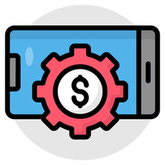 Trendy design icon of money management