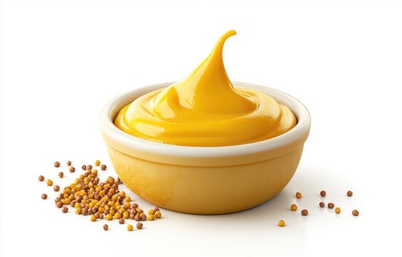 Yellow Mustard in a Bowl