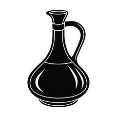 Carafe  Decanter on white background.