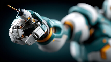 Precision in Motion: A Futuristic Robotic Gesture