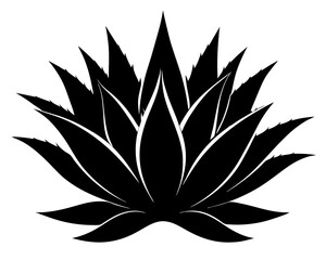 Agave Silhouette Vector & Desert Plant SVG