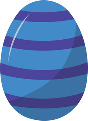 Easter egg isolated on a white background. Clipping path included