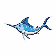 blue whale vector illustration