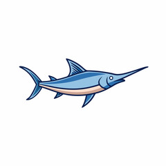 vector illustration of a shark