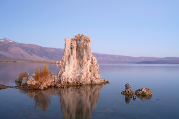 Sunrise at Monolake with Tufas in California USA