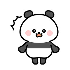 Surprised Panda Illustration
