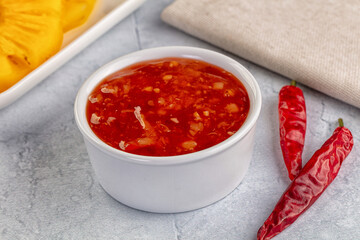 Sweet and spicy chili pineapple sauce