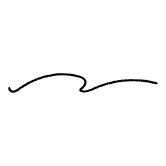 Hand drawn loopy line doodle. Minimal decorative outline element vector design isolated illustration.