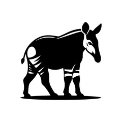 Minimalist Okapi Vector - Okapi Silhouette - Minimalist Okapi Design .