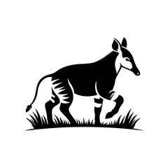 Minimalist Okapi Vector - Okapi Silhouette - Minimalist Okapi Design .