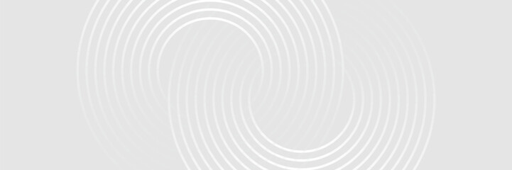 Obraz premium Abstract white glowing geometric lines on gray background. Modern shiny blue circle lines pattern. Futuristic technology concept. Suit for cover, poster. eps 10