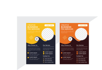 A new business flyer design with good quality print ready