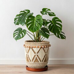 plant in a vase on the table
