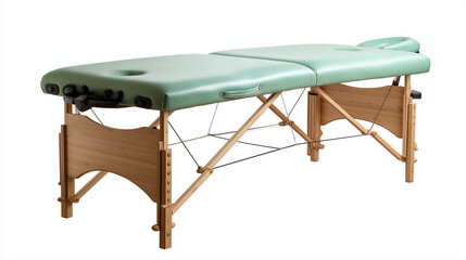 Pregnancy Massage Table Isolated With Wellness Backdrop Offers Comfort, Support for Relaxation and Prenatal Care