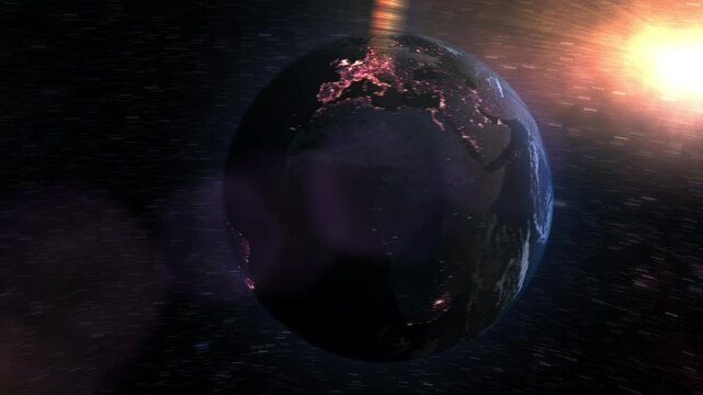 An impact apocalyptic event of an asteroid on collision course, finally crashes into the Earth&rsquo;s atmosphere with multitude of rock debris that causes the extinction of human civilization and all life