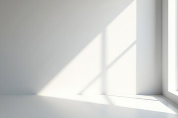 Soft white background, subtle light reflection, bright, serene, soft