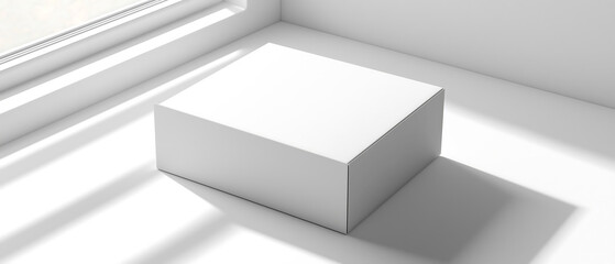 product packaging box mockup, space for branding, generative ai