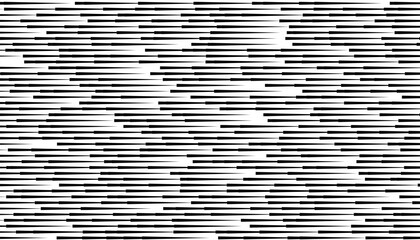 Black and white abstract geometric pattern with horizontal lines effect. For sporty background and design element. Vector Format Illustration 