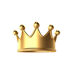 A golden crown. A symbol of royalty, power, and victory, ready to represent leadership and authority