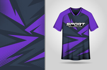Abstract sports purple and black background for jersey design