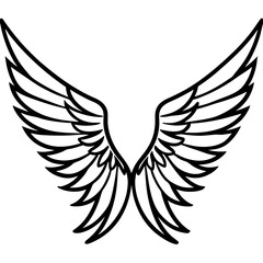 Fototapeta premium bird wings vector