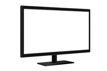 Modern Blank Screen Display Monitor Mockup  on transparent background , png , cutout